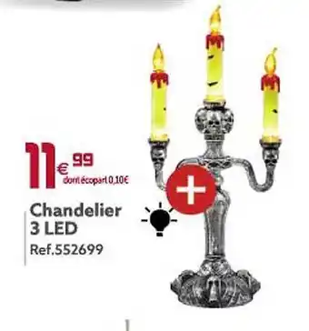 Gifi Chandelier 3 led offre
