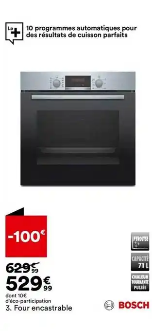 BUT Four encastrable bosch offre