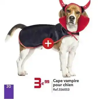 Gifi Cape vampire pour chien offre
