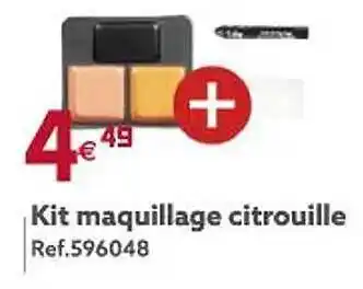 Gifi Kit maquillage citrouille offre