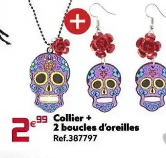 GiFi Collier + 2 boucles d'oreilles offre