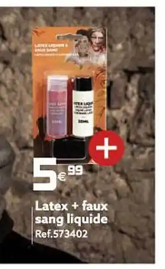 Gifi Latex + faux sang liquide offre