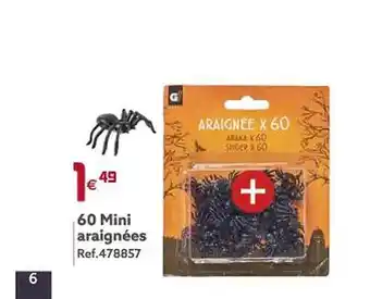 60 mini araignées
