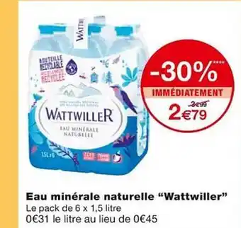 Monoprix Eau minérale naturelle offre