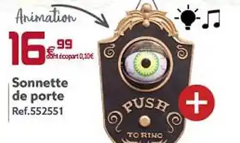 Gifi Sonnette de porte offre