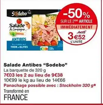 Monoprix Salade antibes offre