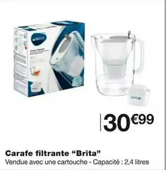 Monoprix Carafe filtrante offre