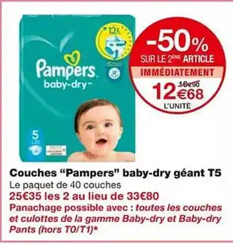 Monoprix Couches offre