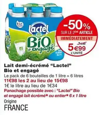 Lait demi-écrémé