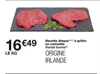 Monoprix Bavette aloyau***à griller en caissette offre