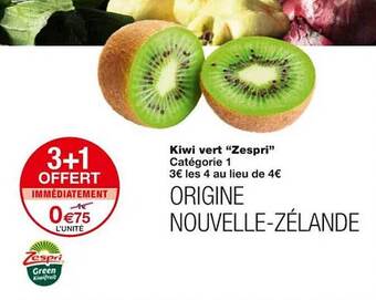 Monoprix Kiwi vert offre