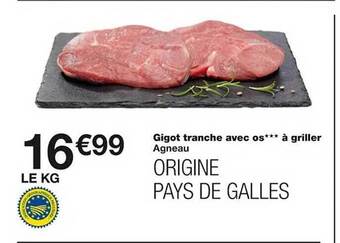 Monoprix Gigot tranche avec os***à griller offre