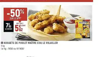 Spar Nuggets de poulet maître coq le volailler offre