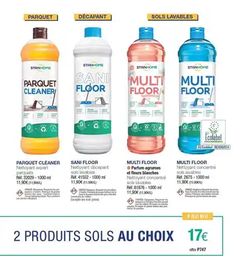Stanhome Parquet cleaner, sani floor, multi floor stanhome offre