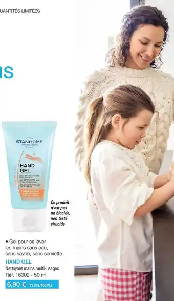 Stanhome Hand gel stanhome offre