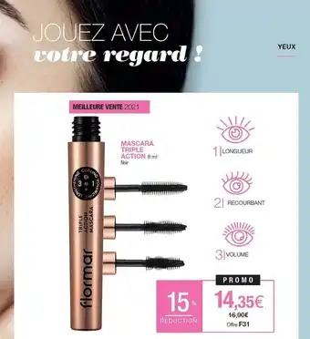 Stanhome Mascara triple action flormar offre