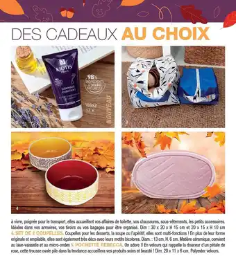 Stanhome Set de 2 coupelles, pochette rebecca offre