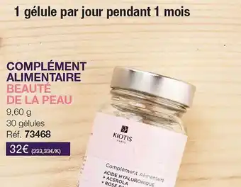 Stanhome Complément alimentaire beauté de la peau kiotis offre