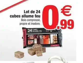 Bazarland Lot de 24 cubes allume feu offre