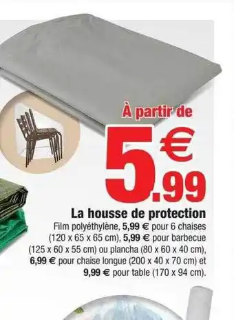 Bazarland La housse de protection offre