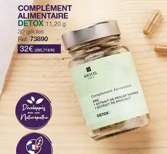 Stanhome Complément alimentaire detox kiotis offre
