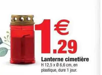 Bazarland Lanterne cimetière offre