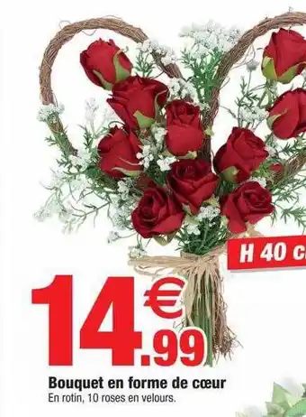 Bazarland Bouquet en forme de cœur offre