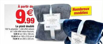 Bazarland Le plaid doublé offre