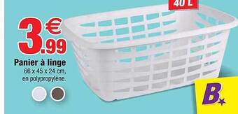 Bazarland Panier à linge offre