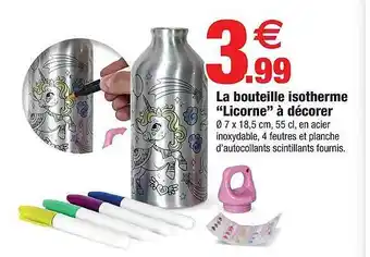 Bazarland La bouteille isotherme offre