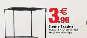 Bazarland Étagère 3 casiers offre