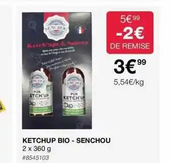 Costco Ketchup bio - senchou offre
