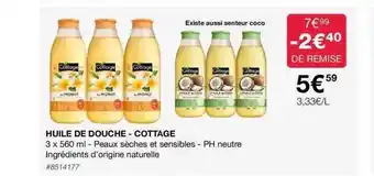 Costco Huile de douche - cottage offre