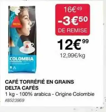 Costco Café torréfié en grains delta cafés offre