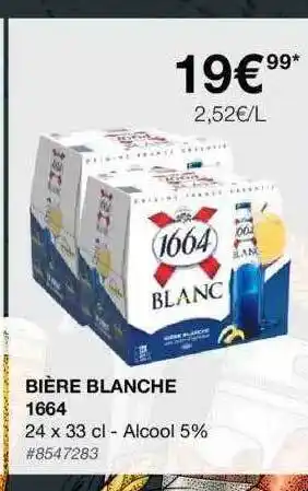 Costco Bière blanche 1664 offre