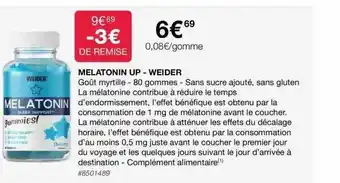 Costco Melatonin up - weider offre