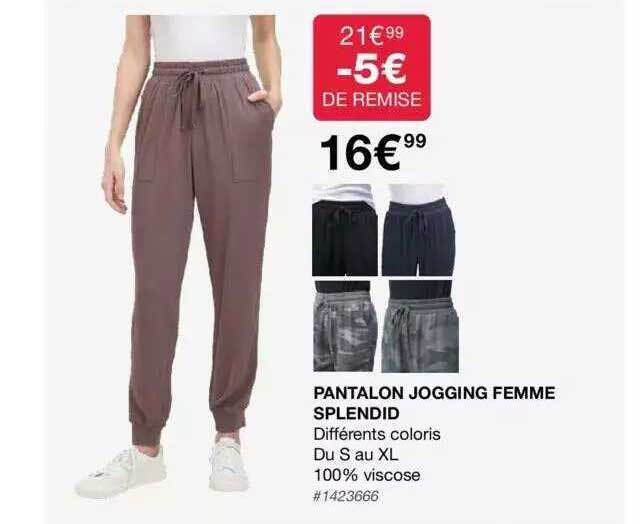Promo Pantalon jogging femme splendid chez Costco