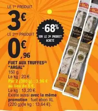 E.Leclerc Fuet aux truffes offre