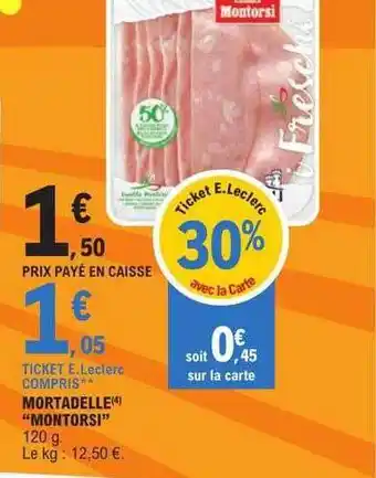 E.Leclerc Mortadelle offre