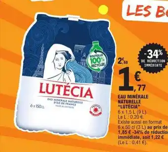 E.Leclerc Eau minérale naturelle offre