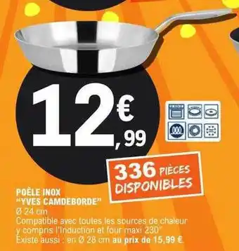 E.Leclerc Poêle inox offre