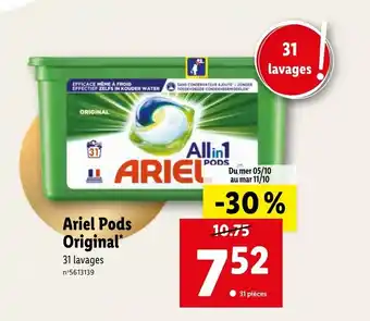 Lidl ARIEL pods original offre