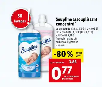 Lidl SOUPLINE assouplissant concentré offre