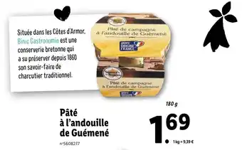 Lidl Pâté à l'andouille de guémené offre