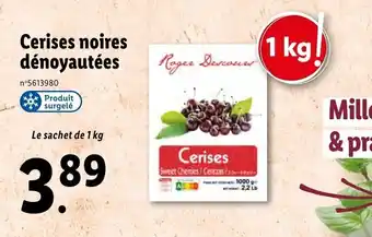 Lidl Cerises noires dénoyautées offre