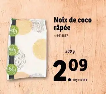Lidl Noix de coco râpée offre