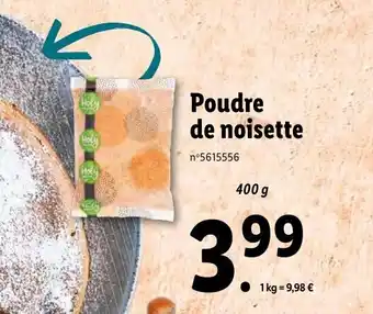 Lidl Poudre de noisette offre