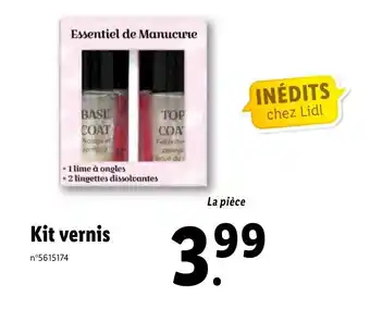 Lidl Kit vernis offre