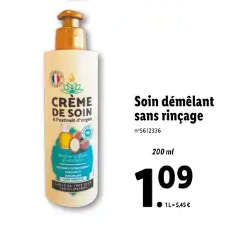 Soin démêlant sans rinçage
