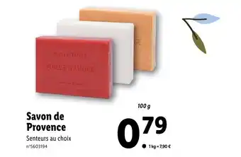 Lidl Savon de provence offre